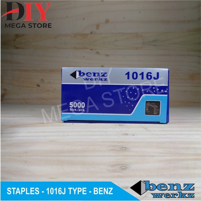 Isi stapler 1016J benz werkz staples tembak angin 5000 pcs isi staples Staples 1016J Benz Werkz Stap