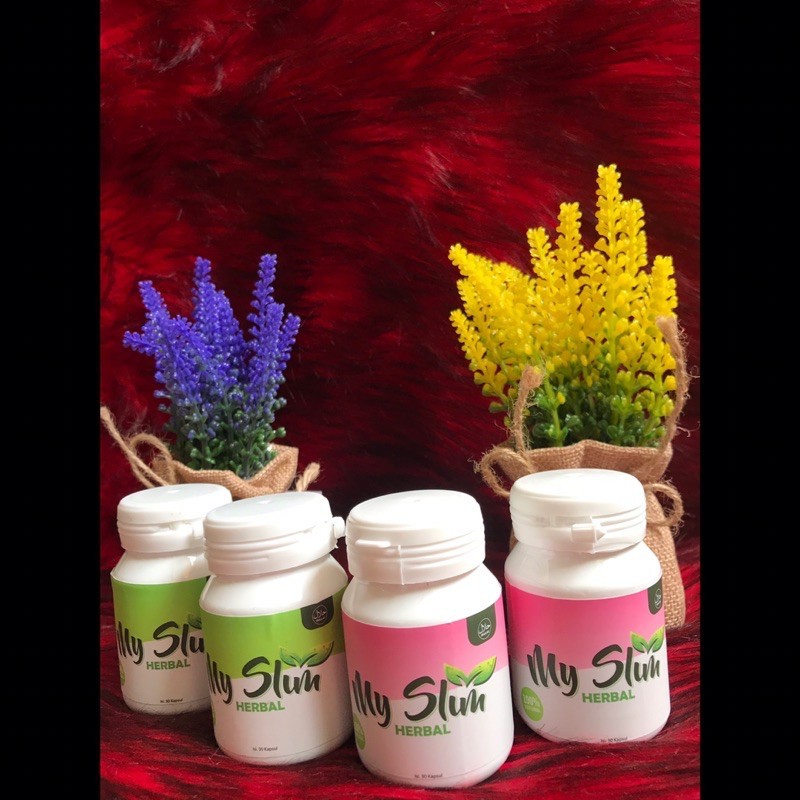MY SLIM HERBAL PINK 100% HERBAL,PELANGSING AMPUH TANPA EFEK SAMPINGMurah