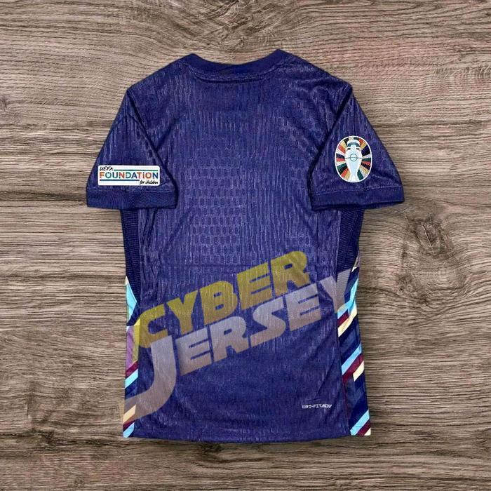 JERSEY BOLA PLAYER ISSUE INGGRIS AWAY FULL PATCH PIALA EROPA 2024 TOP QUALITY Sport Atasan Setelan B