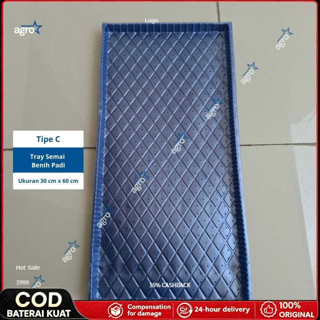 [TIPE C] Tray Semai Benih Padi / Tray Padi / Tempat Semai Padi / Nampan Semai