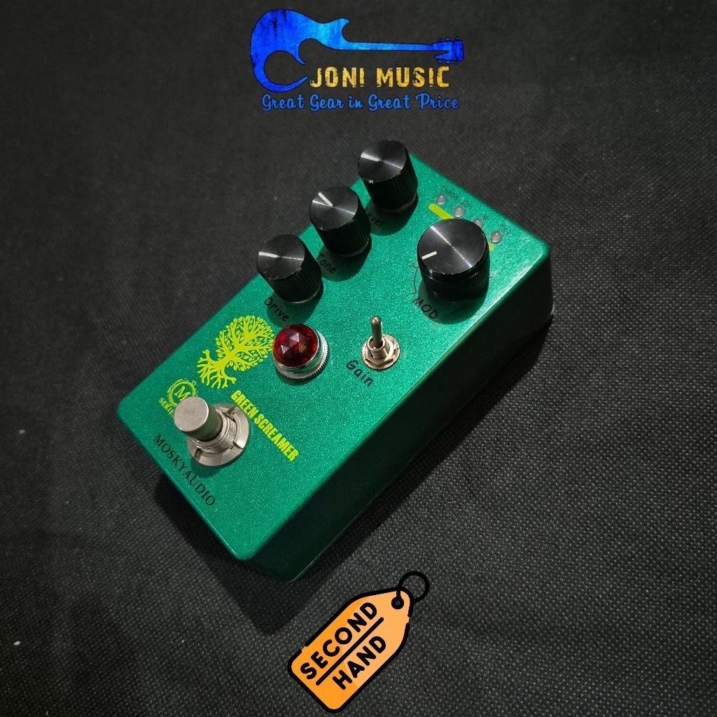 Efek Gitar Mosky Audio Green Screamer 4 in 1 Overdrive (TS9 TS808 SD1 M)