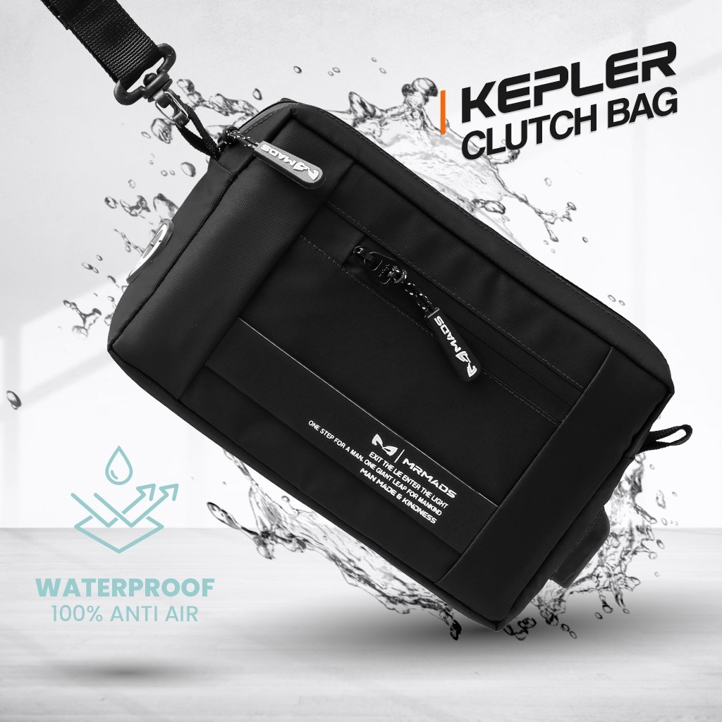MR MADS - Tas Selempang Pria "KEPLER" Clutch Bag - Sling Bag Waterproof/Terbaru