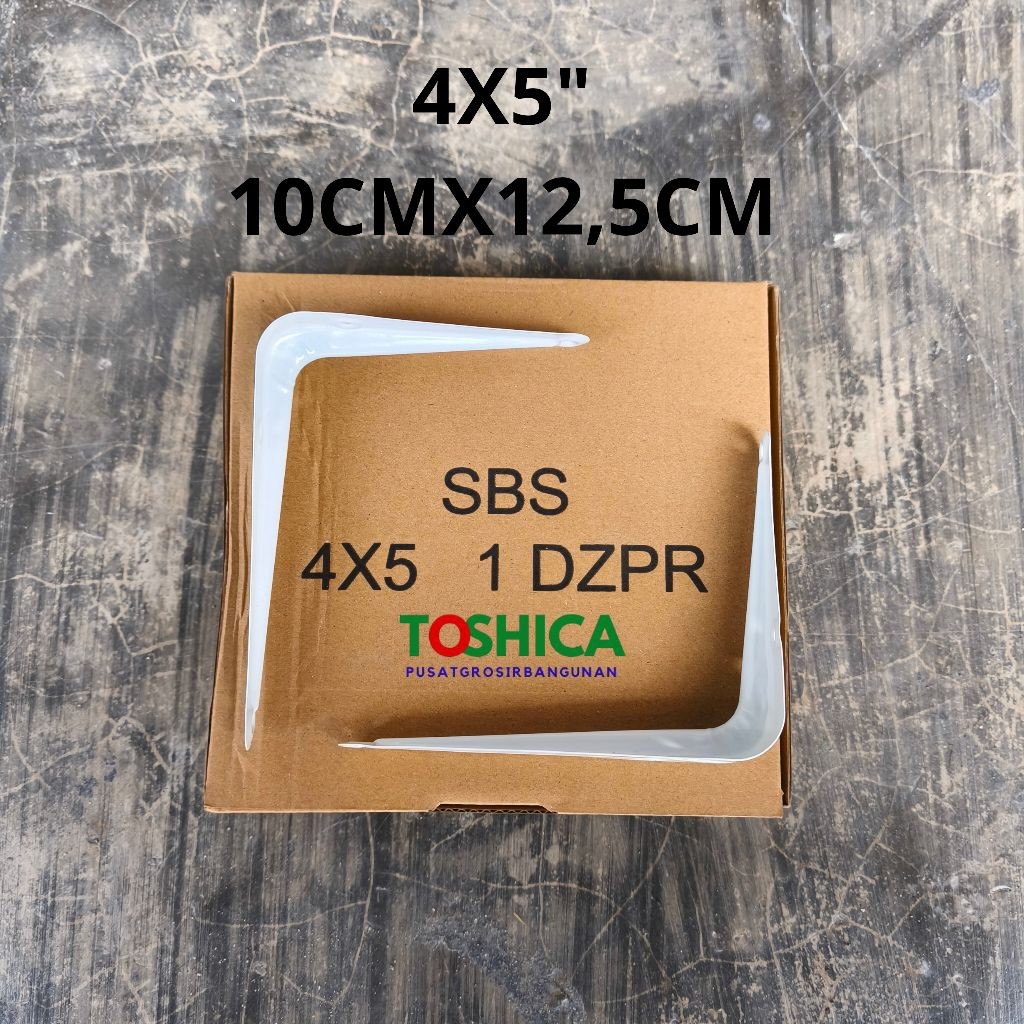 SIKU RAK BESI SOKONG TEBAL Kecil 4X5 INCH / 10X12,5 CM SHELF BRACKET DINDING L