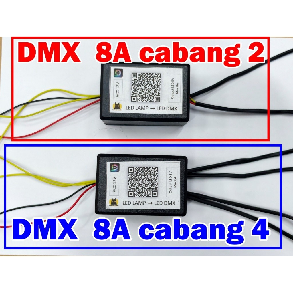 DMX controller alis RGB ws2812b out 5V 1A 6A 8A