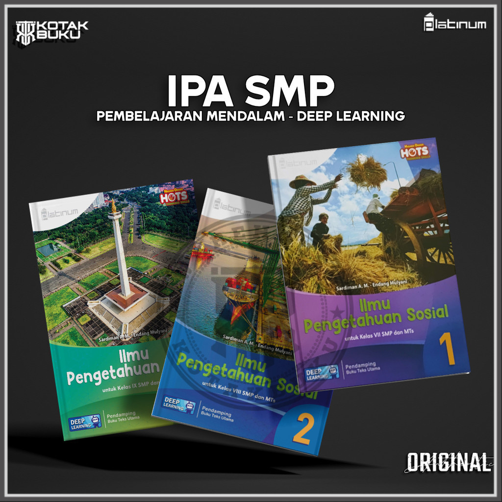 [ TS ] Buku IPS Kelas 7 8 9 SMP Deep Learning / IPS SMP / Platinum 2026