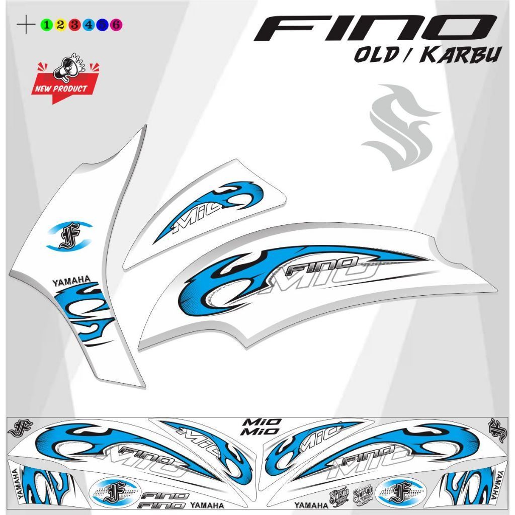 STRIPING MOTOR FINO LAMA VARIASI FINO OLD VARIASI FINO