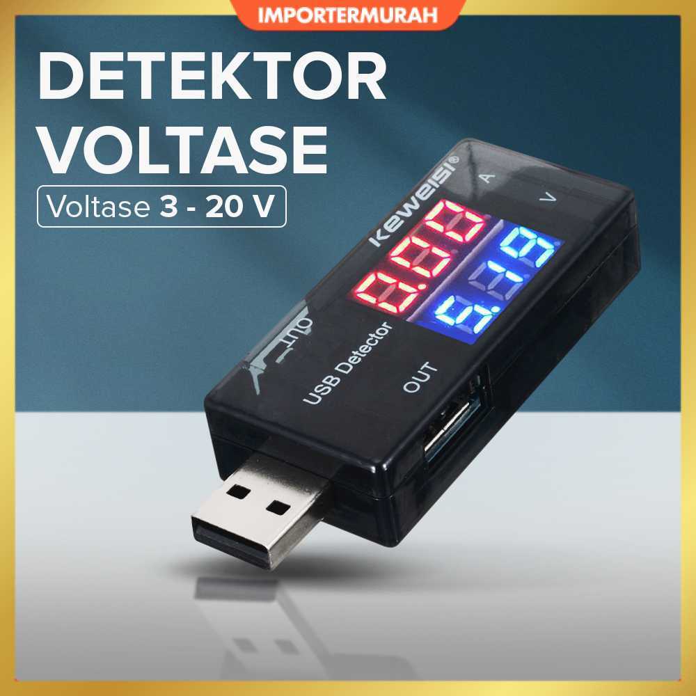 USB Charger Power Current Voltage Tester Detector 3-20V 0-3A - KWS-10VA