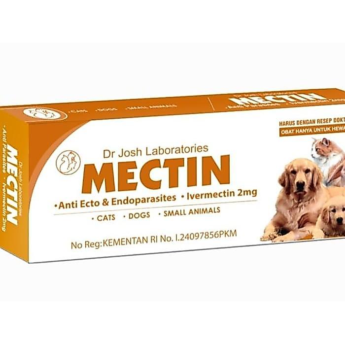 Obat Anti Parasit Hewan Tablet Ivermectin 2 mg untuk Anjing Kucing Binatang Kecil - 20 Tablet