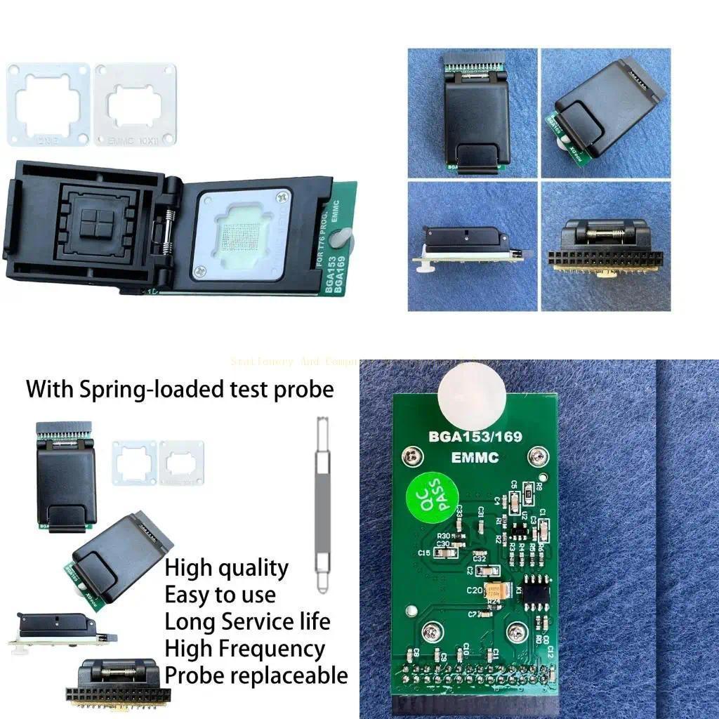 EMMC Adapter BGA153 BGA169 IC Socket Ensures Stable Programming