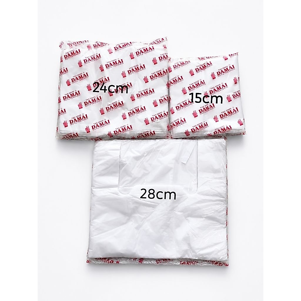 Kresek/Plastik HDPE Putih DAMAI MERAH