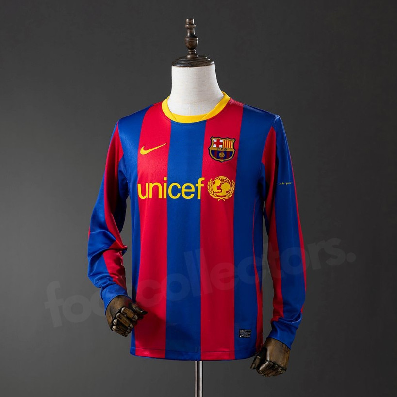 ASPORT RETRO BARCA HOME 2010 2011 LONG SLEEVE RETRO BARCELONA 10 11