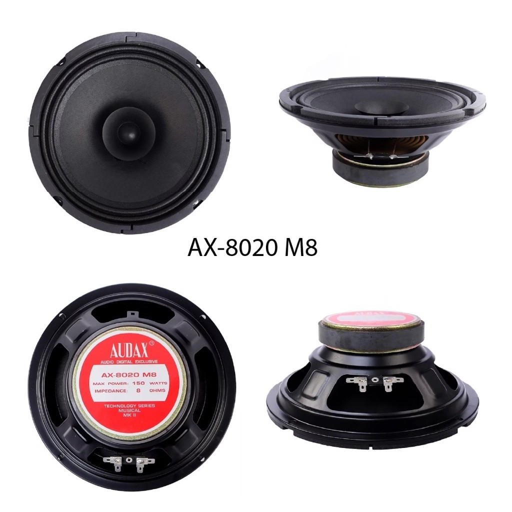 Ready Stok - SPEAKER AUDAX AX-8020 M8 / AX8020 M8 / AX 8020M - FULL RANGE - High Quality