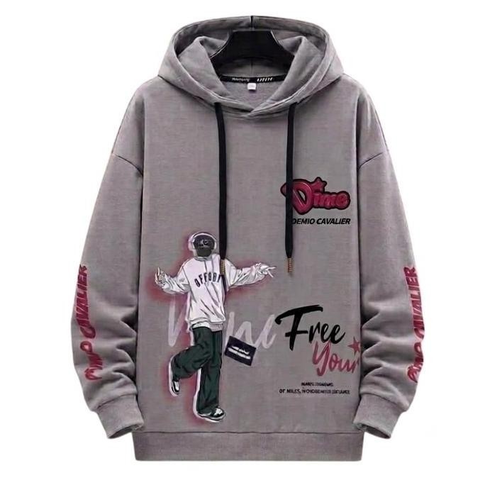 DS265 - HOOIDE DIME HOODIE TEBAL UNISEX PRIA WANITA BISA PAKAI Atasan Sweater Jumper Distro