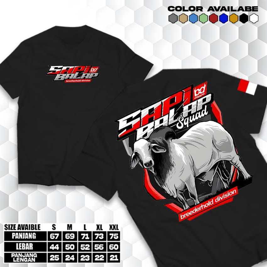 Kaos Sapi Balap | Kaos Lembu Balap Peternak Sapi | kaos lengan pendek Adem Nyaman dipakai - kekinian