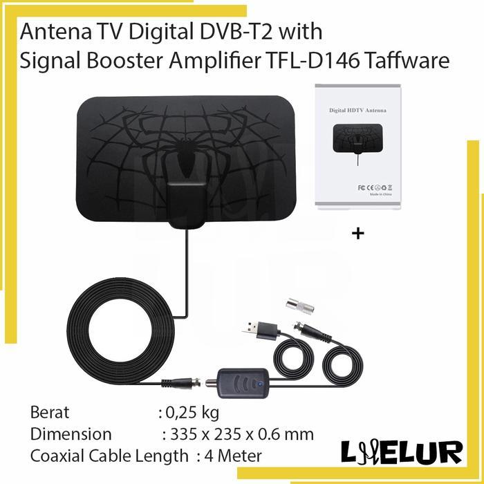 Antena TV Digital DVB-T2 Signal Booster Amplifier TFL-D146 Taffware