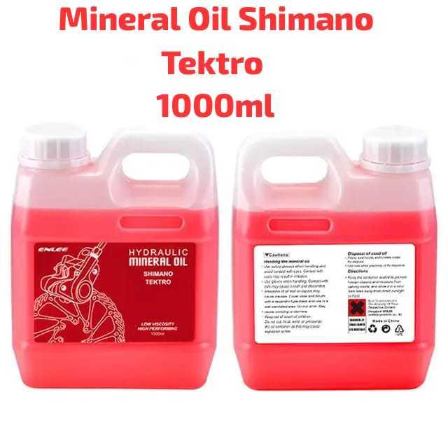 Foto Shimano Tektro Mineral Oil 1000ml Oli untuk Bleeding Kit 1 liter Rem Hidrolis Sepeda atau hydraulic brake