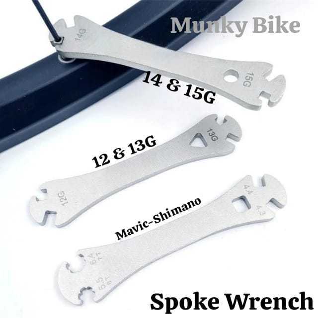 Foto Kunci Stel Jari jari Mavic 6.4 & 5.5 Shimano 4.3 4.4 mm Sepeda Velg Ruji Spoke Wrench Nipple tool 12G 13G 14G 15G