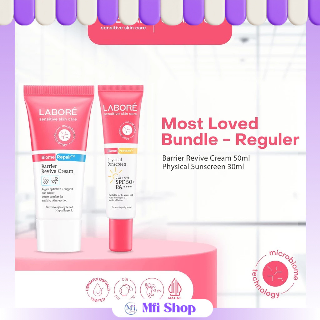 MFI - Labore Most Loved Bundle Labore BiomeRepair Barrier Revive Cream + Labore Physical Sunscreen S