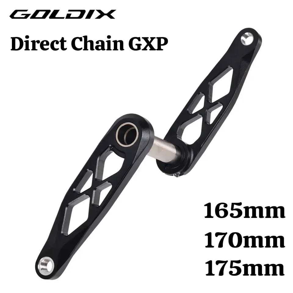 Foto Goldix Crank Hollowtech HT 2 Single Chainring Direct Mounting GXP Crankset Panjang Arm 24mm 165 170mm