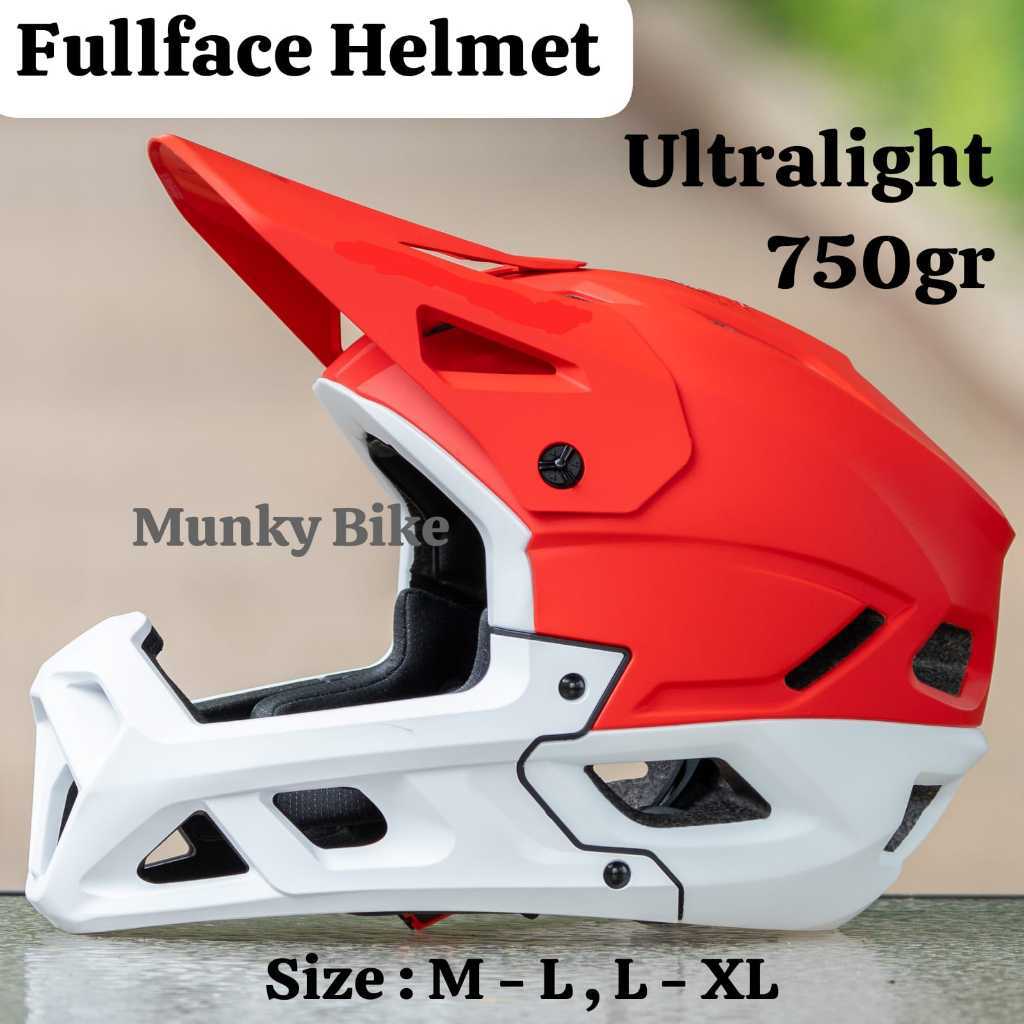 Foto Helm Fullface Full face with Knob Adjustable OEM Non Brand untuk sepeda Lightweight Enduro Donwhill MTB
