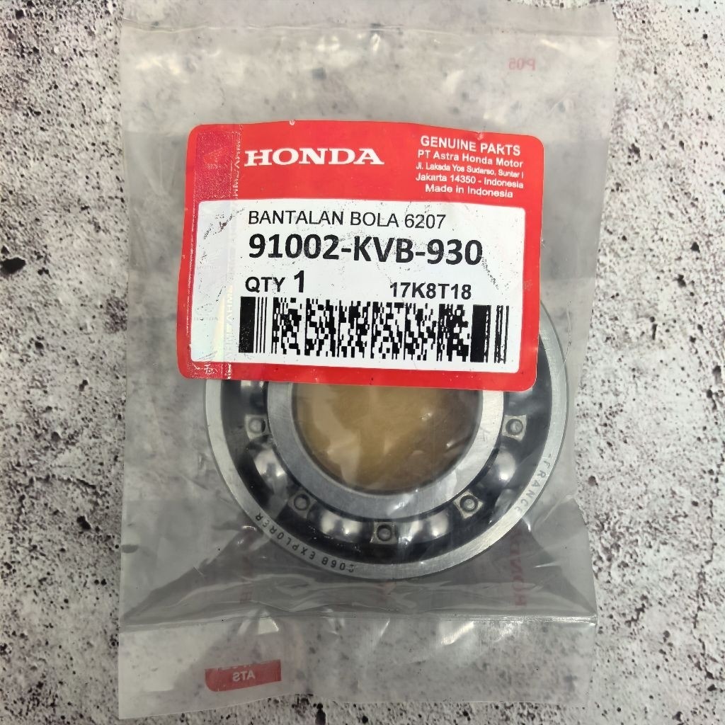 Bearing 6207 Lahar kruk as kiri Vario 125 FI Vario 150 bearing hnd 6207