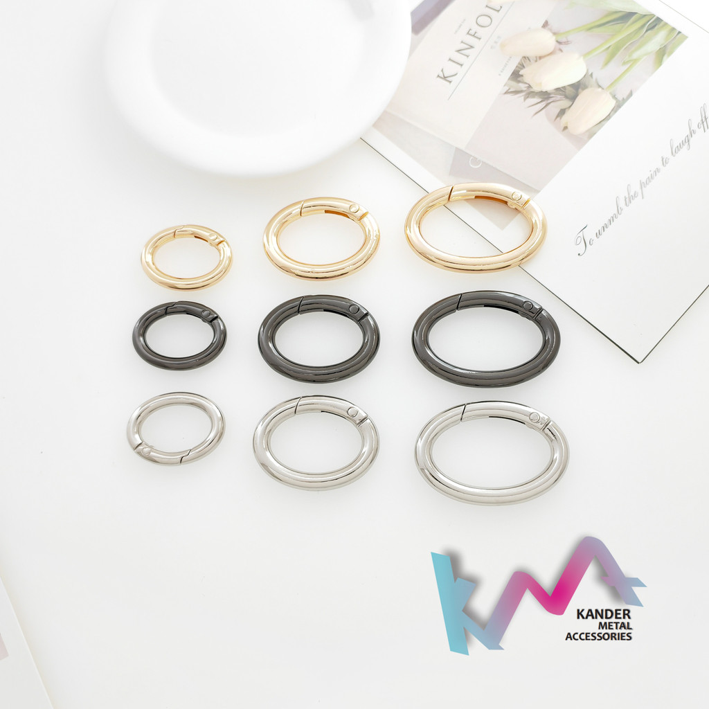 KANDER Alloy Snaphook Ring Oval 20mm / 25mm / 32mm QN-TYTHG-11
