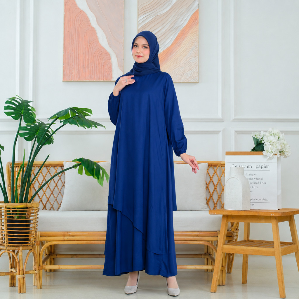 RILLEY - Gamis Amerta | Gamis Wanita Bahan Rayon Twill Adem