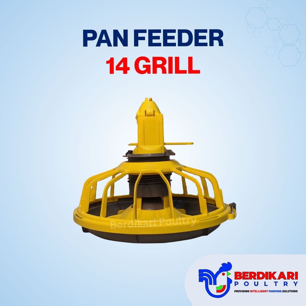 Pan Feeder 14 Lopang / Pan Feeder 14 Lubang / Pan Feeder 14 Grill / Tempat Pakan Ayam Otomatis / Tem