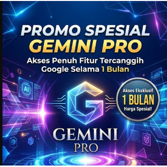 Gemini Pro 1 Bulan + Google One Cloud Storage 5 TB Anggota Family Akun Sendiri Resmi Akses Veo 3 Nan