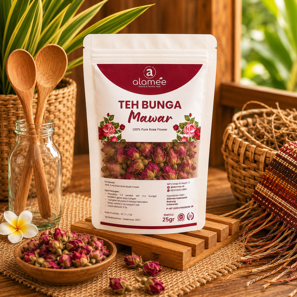 ALAMEE Rose Tea Teh Bunga Mawar Organik Kering Dried Flower Organic 25gr