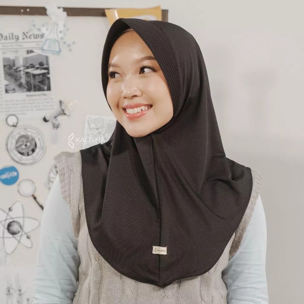 SHAMIRA - Hijab Bergo Instan Ameena Jersey Premium I Jilbab Instan Ameena By Shamira Official