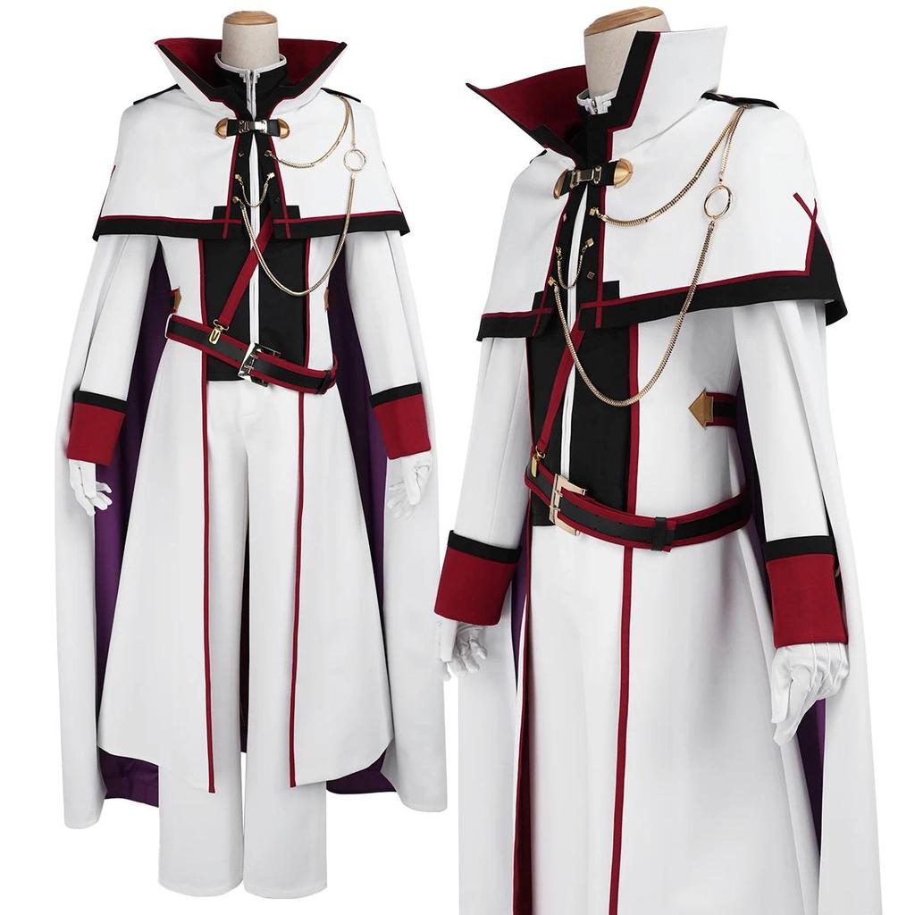HOLOUN Zero Anime Julius Juukulius Cosplay Costume Cloak Coat Pants Gloves Belt Convention Halloween