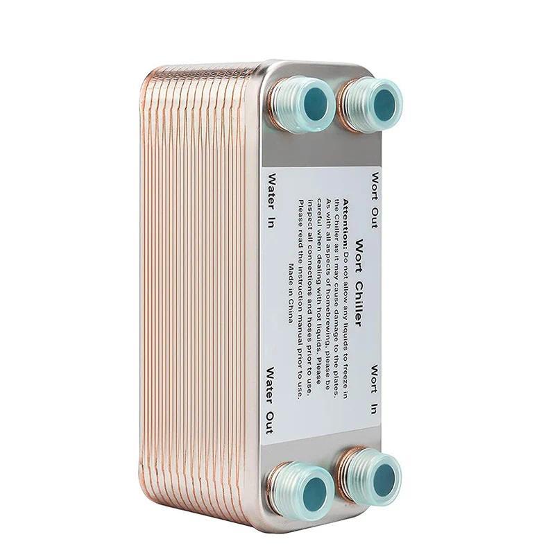 20 30 Plates Wort Chiller Heat Exchanger Stainless Steel Homebrew Beer Cooler Counterflow Chiller Br
