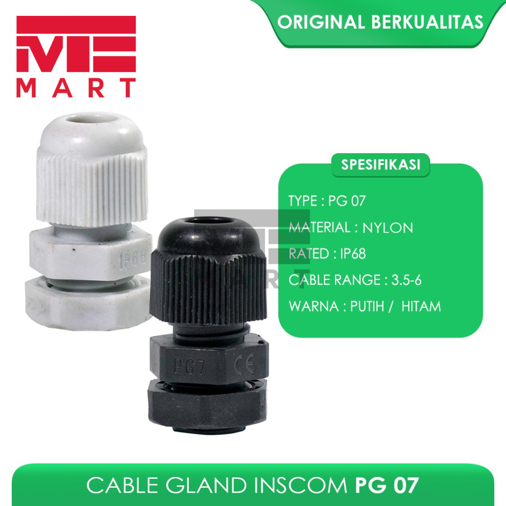 KABEL GLAND PG 7 / CABLE GLAND PG 07 / GLAND KABEL INSCOM