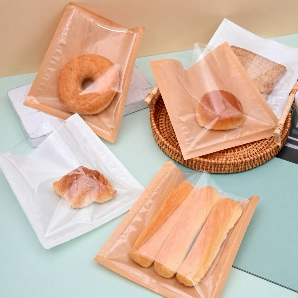 100pcs Plastik Roti Paper Bread  Kantong Plastik Roti Kertas Roti Kertas Donut Plastik Donut Plastik