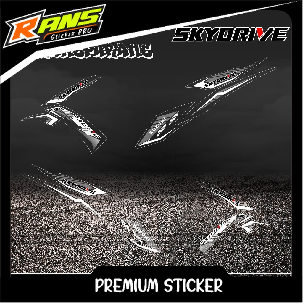 STRIPING TRANSPARAN SKYDRIVE  - Sticker Striping TRANSPARAN Variasi List SKYDRIVE H01