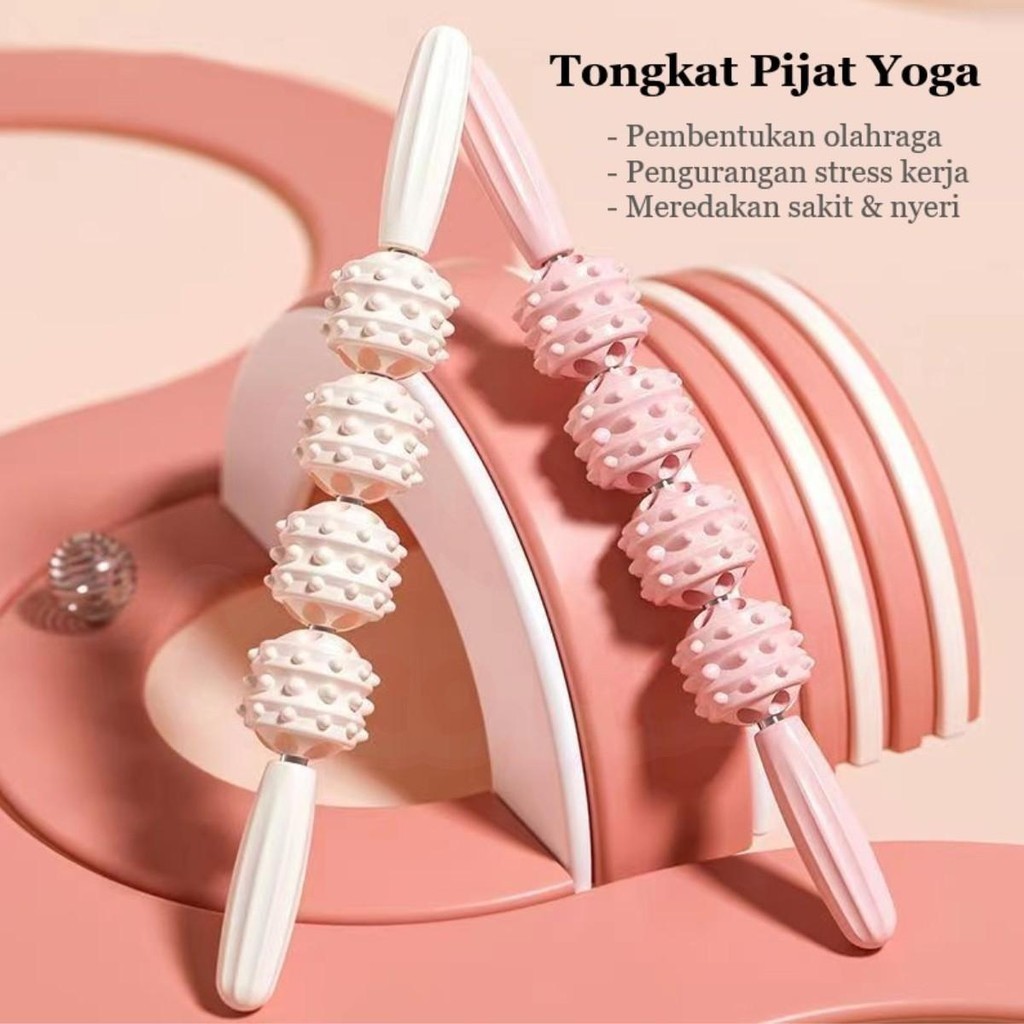 AIO - Tongkat Pijat Kaki Gada - Massage Stick - Rol Pijat Kaki Gada - Pelemas Otot Kaki - Alat Pijat