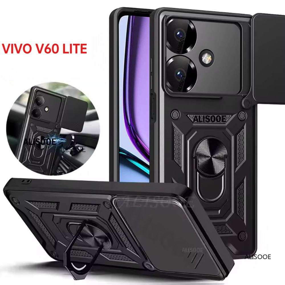 CASE VIVO V60 LITE 4G / V60 LITE 5G IRING CASE MILITARY SLIDE CAMERA