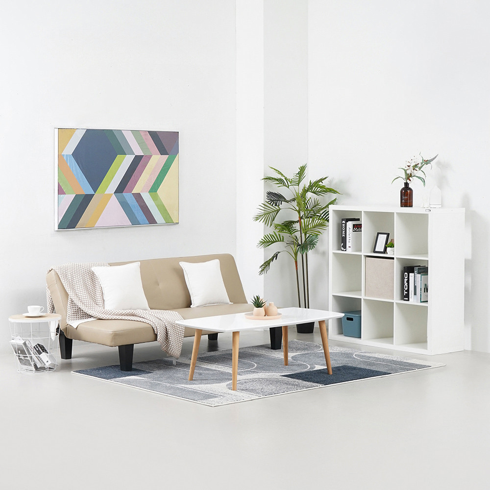 Informa Oakland Sofa Bed Kulit - Cokelat Cappuccino Tempat Duduk Multifungsi Sofa Tidur 2In1 Kursi S