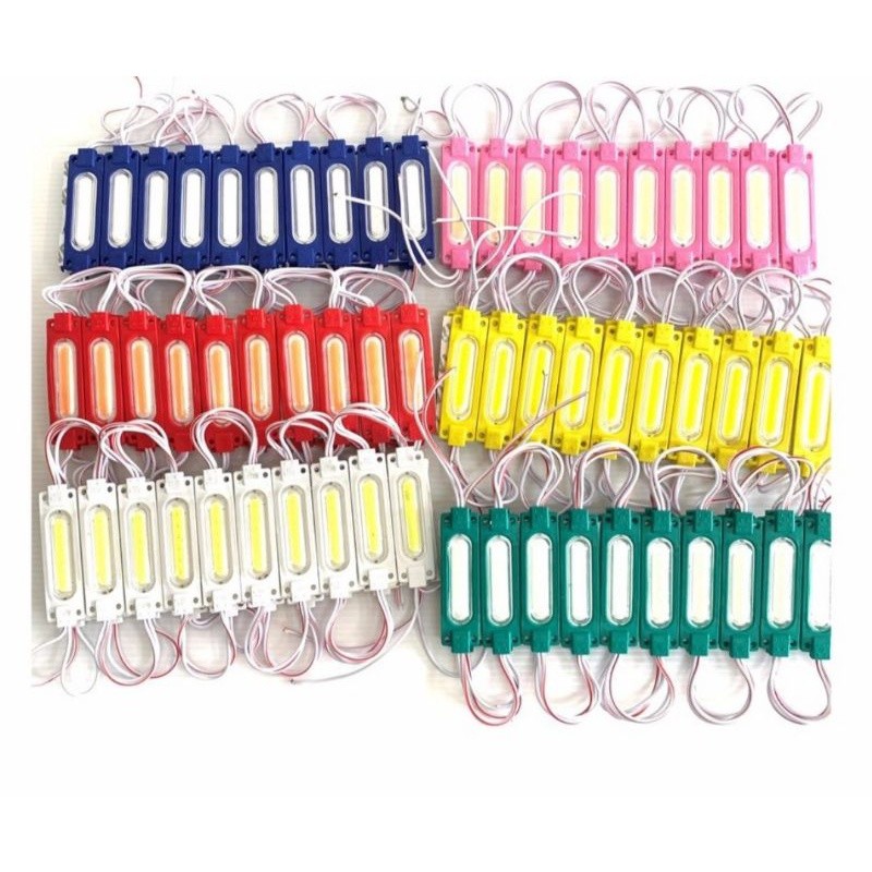 Lampu COB 6 led BENING 12V dan modul motor mobil truk bis bak samping waterproof