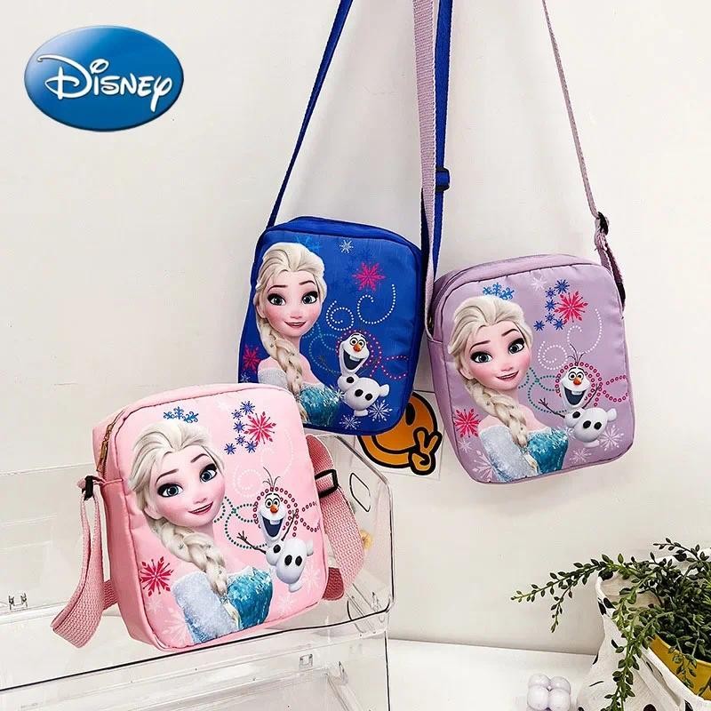 sney 2023 New Princess Series Crossbody Bag "Frozen 2" Elsa Sophia Cartoon Shoulder Bag Girls Casual