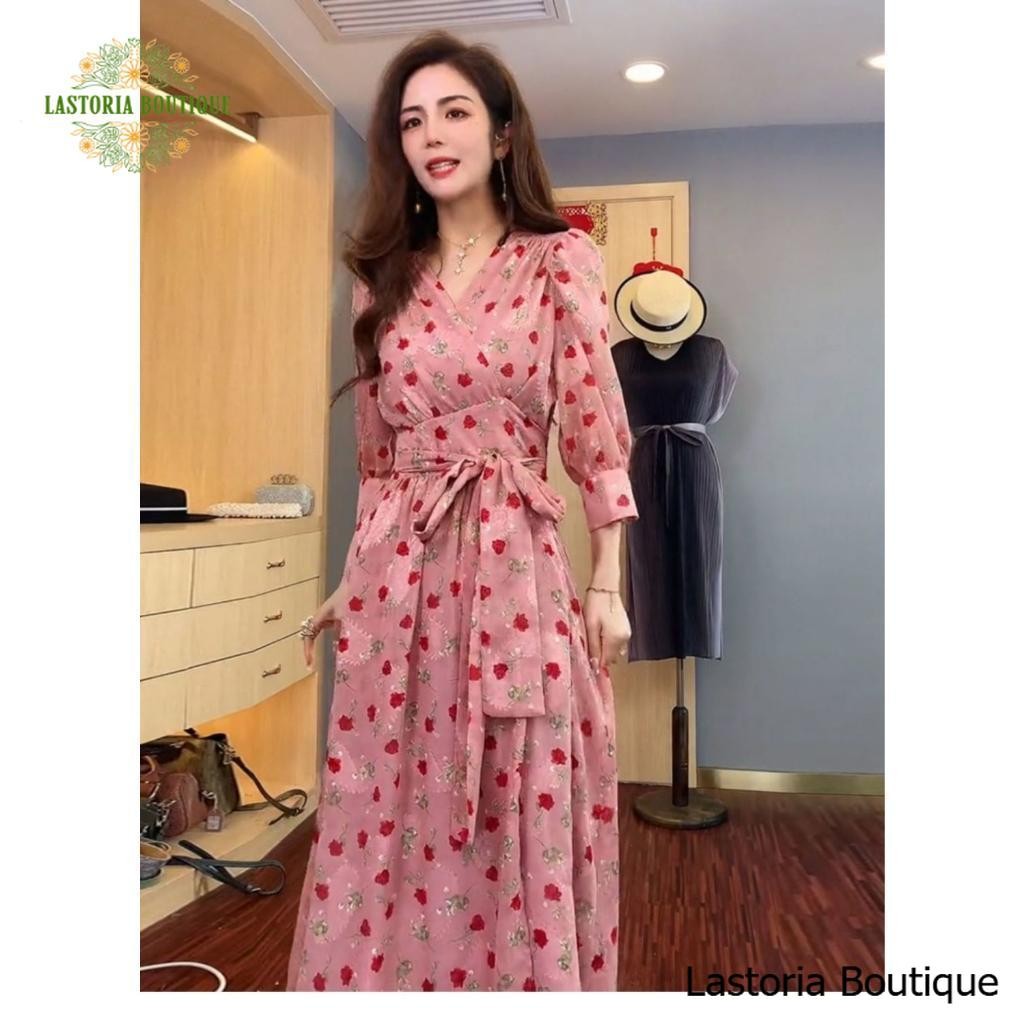 Susanti Dress - Dress Elegan Premium Korean Fashion Terbaru Lastoria Boutique