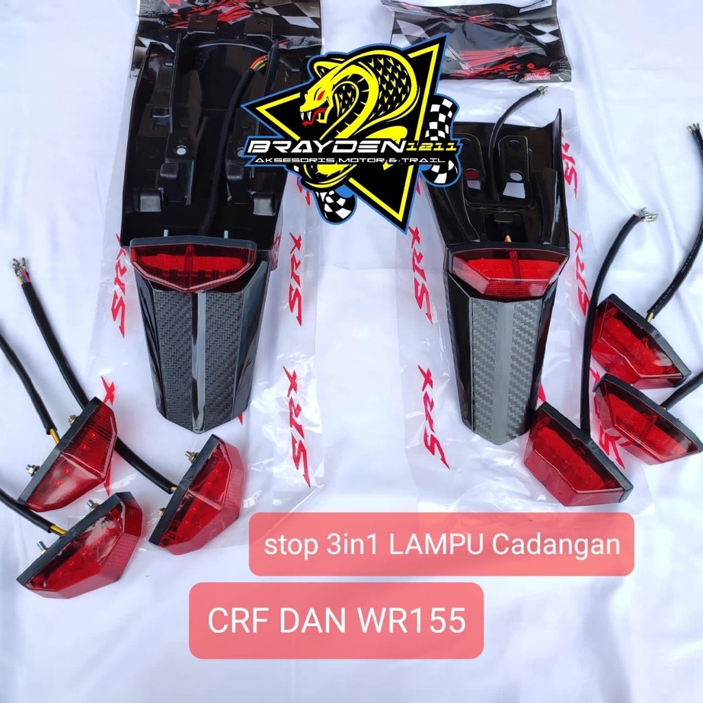 RIZQIJAYA  LAMPU STOP 3IN1 CRF/LAMPU STOP 3IN1 WR155/STOP LAMP CRF WR155 SRX/STOP LAMP 3IN1 CRF WR15