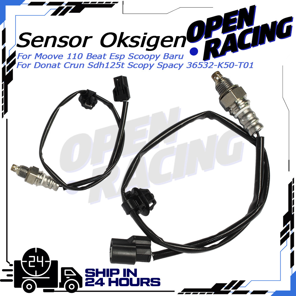 Sensor Oksigen Sensor O2 Knalpot Kabel Soket 36532-K50-T01 Untuk BeAT POP eSP K61 2014-2019 BeAT Spo