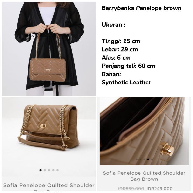 BERRYBENKA - TAS PENELOPE BROWN TAS WANITA