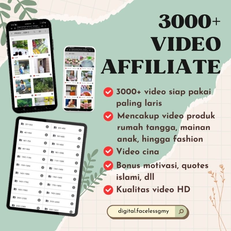 3000+ video affiliate terlaris