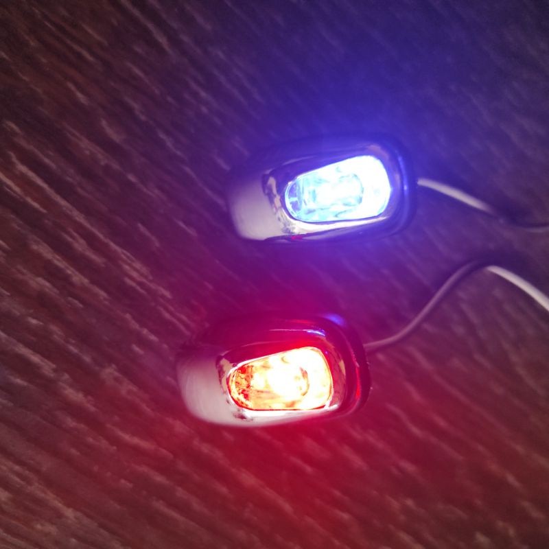 NOZZLE WASHER SEMPROT DEPAN KAP MESIN WIPER MOBIL NYALA LAMPU / WASHER LIGHT WARNA UNIVERSAL