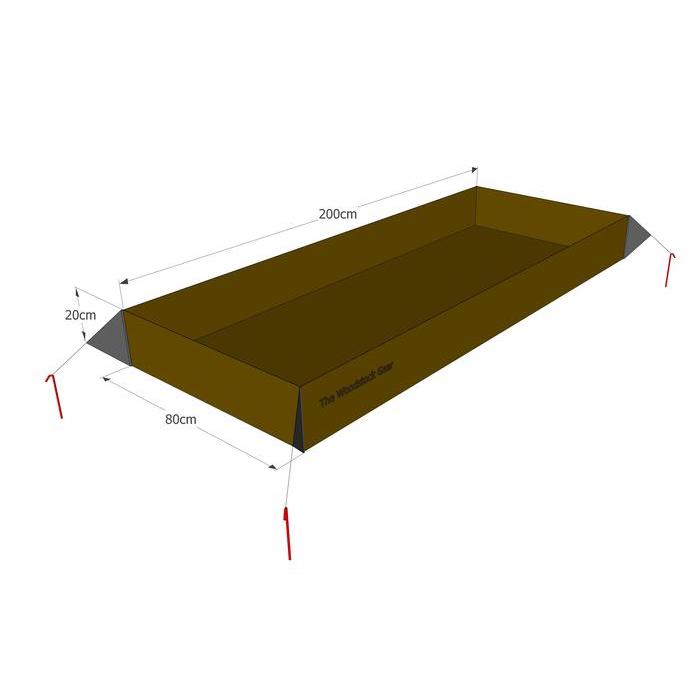 Alas Tenda footprint model bathup - Uk.200x80x20cm