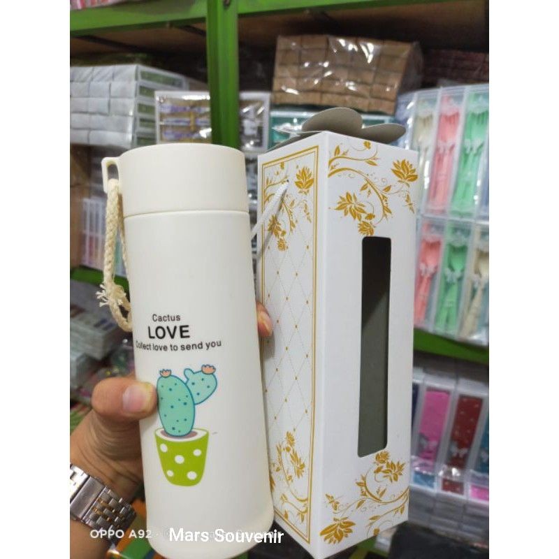 Botol Tumbler Kaktus + BOX