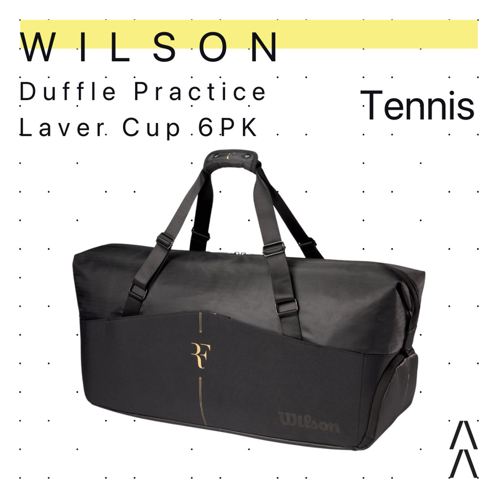 Wilson RF Duffle Practice Laver Cup Bag 2025 6R - Tas Padel Tenis - Tenis Racket Bag/Tenis Bag
